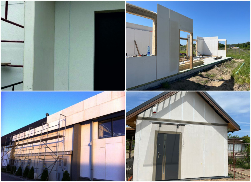 Okładziny elewacyjne i poszycie lekkich przegród z płyt MgO