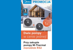 Druga pompa ciepła za 1 zł - promocja Midea M-Thermal zmienia zasady gry w ogrzewaniu domu