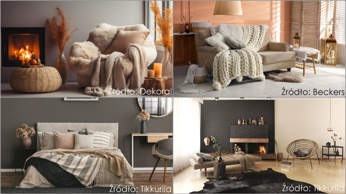 Ciepłe i stylowe wnętrza na zimę – kolory, światło i tekstylia