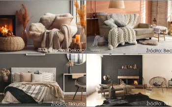 Ciepłe i stylowe wnętrza na zimę – kolory, światło i tekstylia