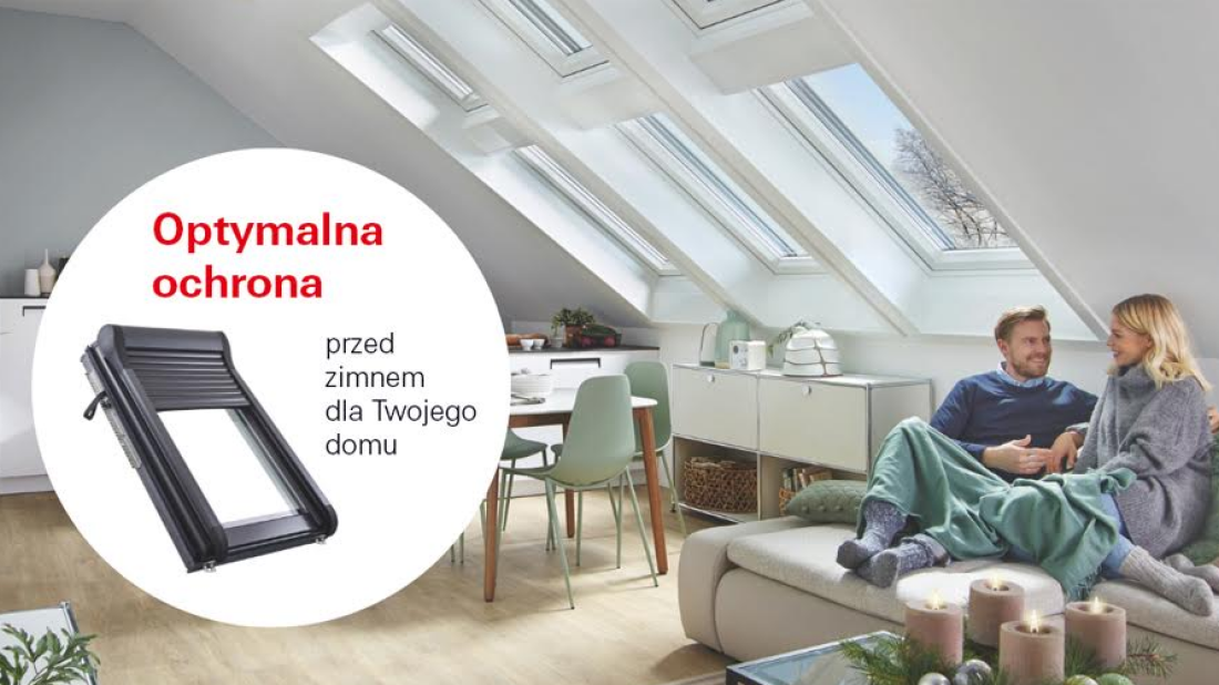 Ciepły dom zimą - roleta dachowa robi większą różnicę, niż myślisz