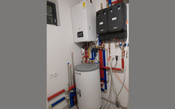 Kocioł gazowy De Dietrich Virtuens Smart w domu 200 m2 - case study Warszawa