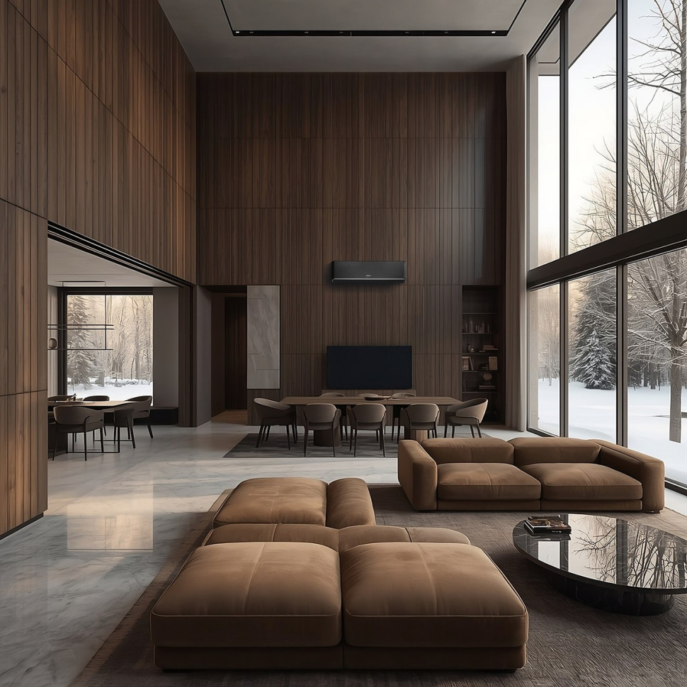 Klimatyzator Gree Airy Dark w systemie Super Free Match, umożliwiającym podpięcie nawet do 9-ciu jednostek wewnętrznych do jednej jednostki zewnętrznej.