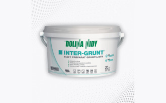 Solidnie zagruntowane podłoże - INTER-GRUNT biały preparat gruntujący
