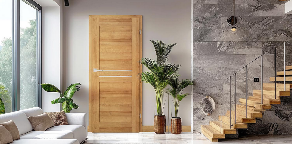 Drzwi wewnętrzne JUKA 3, w kolorze dąb