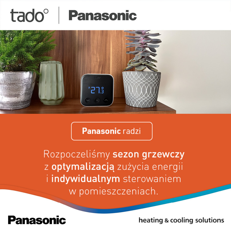 Największą zaletą połączenia Aquarea i tado° jest sterowanie temperaturą w poszczególnych pomieszczeniach. W praktyce dom zaczyna działać strefowo.