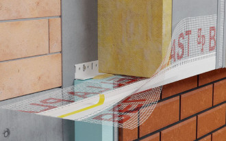 BP14 RF - listwa PVC okapnikowa z siatką