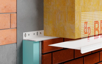 NOWOŚĆ BELLA PLAST: BP30S 100 mm - 250 mm - listwa PVC startowa z siatką, regulowana