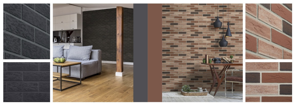 Płytki Elabrick, kolor: LUZERN oraz IBIZA