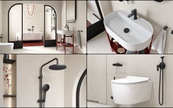 Czarny mat armatury łazienkowej - udany sposób na gustowny minimalizm