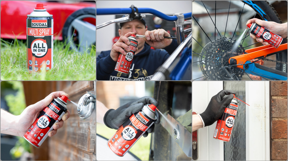 Multi Spray Soudal – jeden aerozol do smarowania, odblokowywania i ochrony przed korozją
