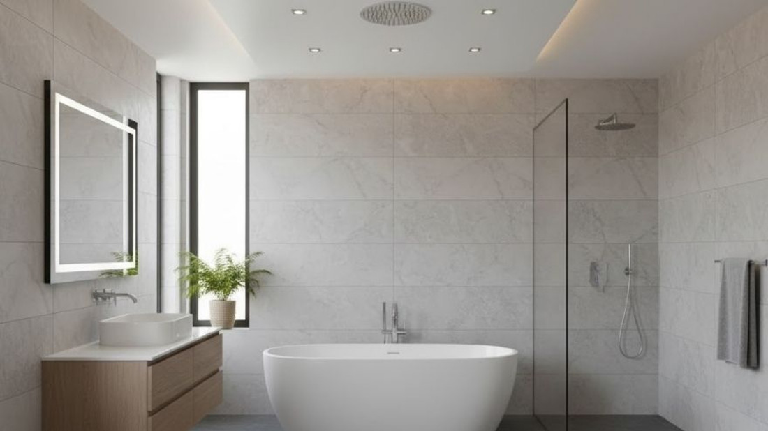 Sufit podwieszany w łazience - więcej światła bez utraty przestrzeni