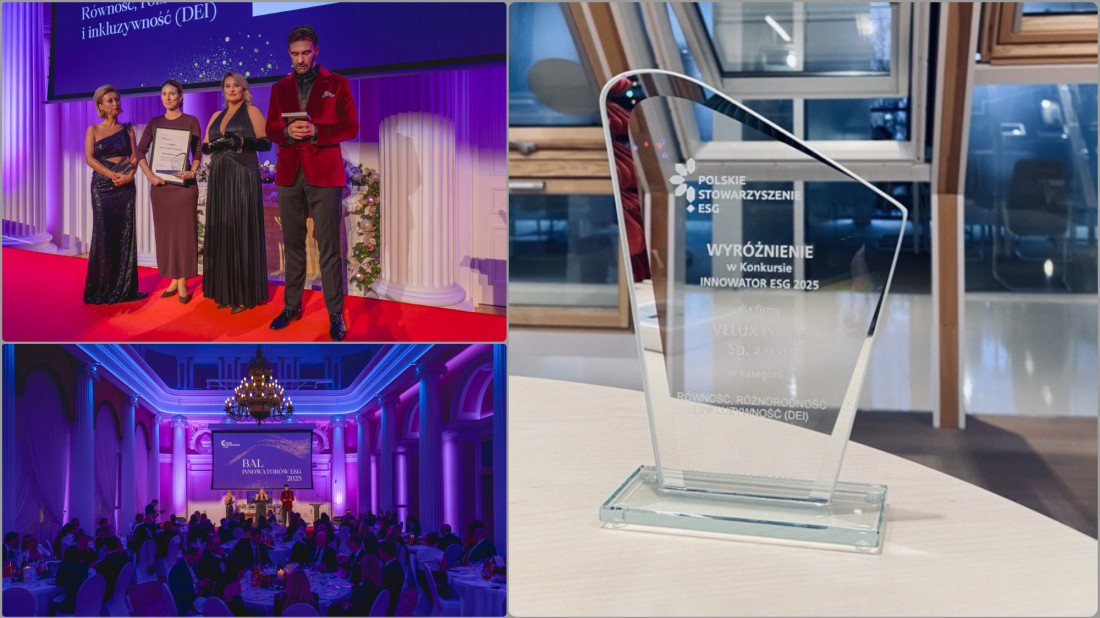 VELUX Polska wyróżniona tytułem „Innowator ESG”. Doceniono program DEI Awareness Days i działania na rzecz równości oraz inkluzywności