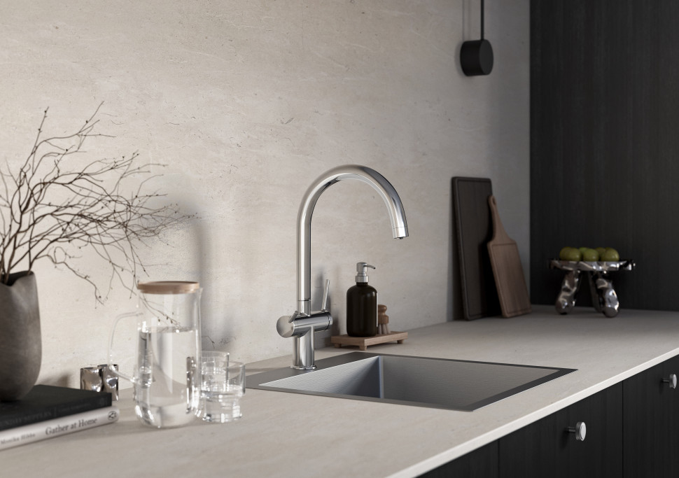 Bateria zlewozmywakowa FILTRATA w wersji chromowanej