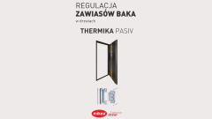 Regulacja zawiasów Simonswerk Baka w drzwiach Mikea Pasiv