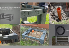 Montaż stelaża fundamentowego Buderus Logatherm pod pompy ciepła