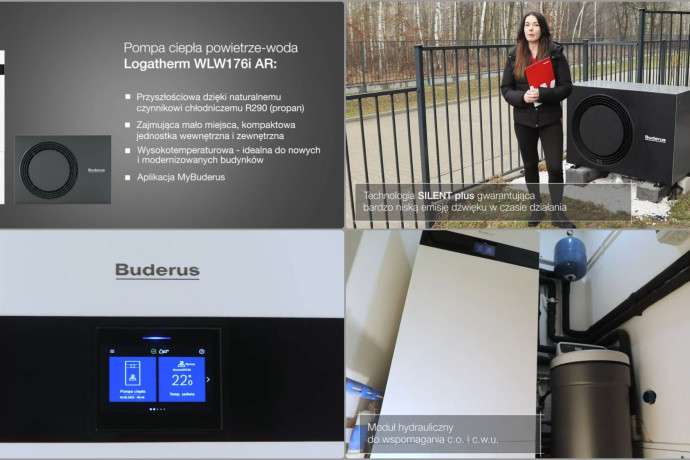 Montaż pompy ciepła Buderus Logatherm WLW176i AR w domu wielorodzinnym 