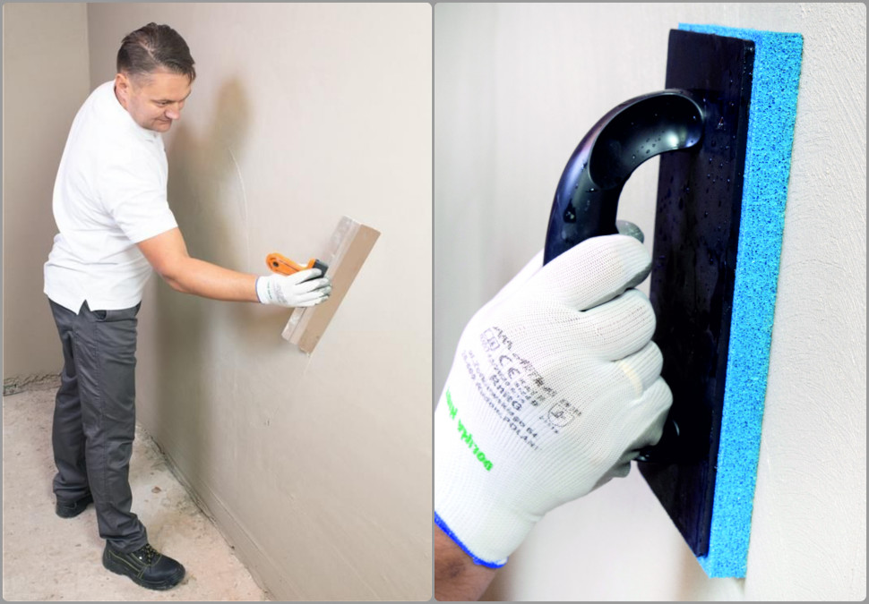 Wykańczanie tynków gipsowych