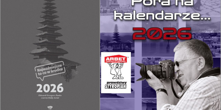 Kalendarz ARBET 2026. Czarno-biały świat w autorskim projekcie Grzegorza Funke