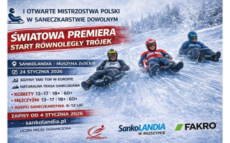FAKRO partnerem I Otwartych Mistrzostw Polski w Saneczkarstwie Dowolnym