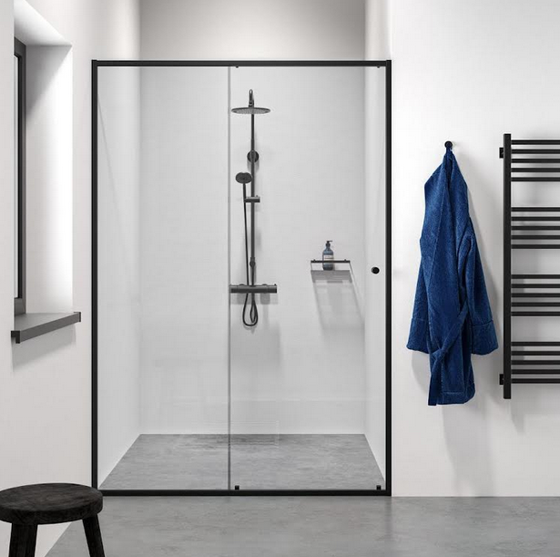 Sealskin Contour - Drzwi przesuwne do wnęki czarny