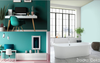 Trendy kolorystyczne Dekoral 2026 - zielenie z nutą błękitu do stylowych wnętrz