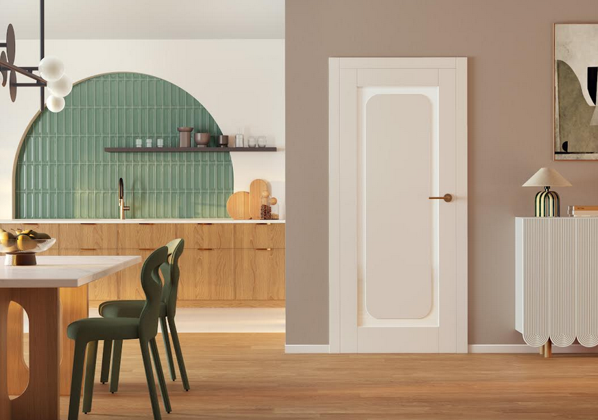 Model JASMIN 1, drzwi lakierowane Kaszmir Tytanowy UV