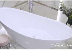 Wanna wolnostojąca ZOE 180×80 - luksusowy design w białym połysku | Ideal Smooth Way