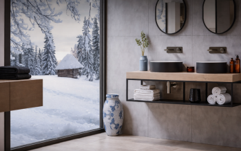 Przytulna łazienka zimą z Bernstein: Rabaty, które robią różnicę