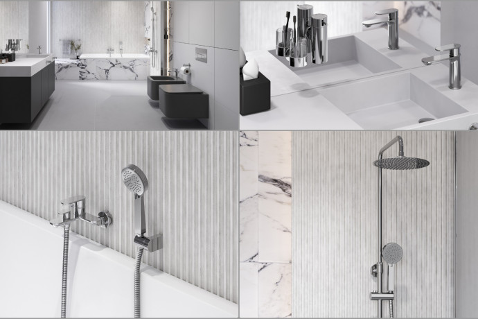 Modna armatura do minimalistycznej łazienki. Kolekcja TALASSA FERRO