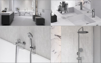 Modna armatura do minimalistycznej łazienki. Kolekcja TALASSA FERRO