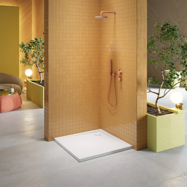 Brodzik posadzkowy kwadratowy GEOS 80 cm x 80 cm