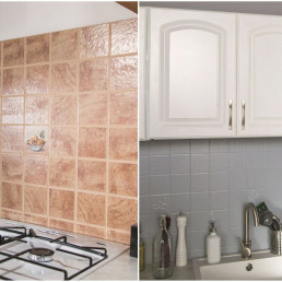 Masz stare płytki w kuchni? Pomaluj je zamiast skuwać - to szybka i tania metamorfoza