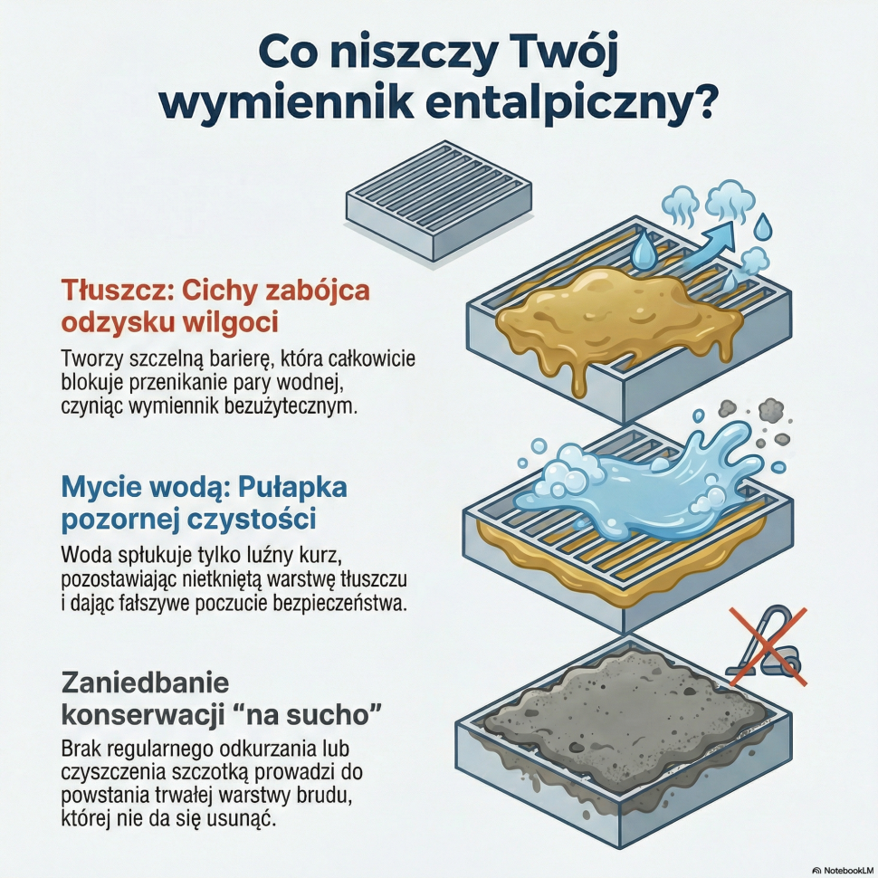 Infografika: Co niszczy Twój wymiennik entalpiczny?