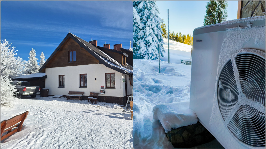 Mróz do -20°C w Beskidach, a pompy ciepła pracują normalnie. Test na Wielkiej Raczy i Hali Miziowej