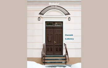 Lekkie zadaszenie STANDARD nad drzwi wejściowe, które chroni na lata