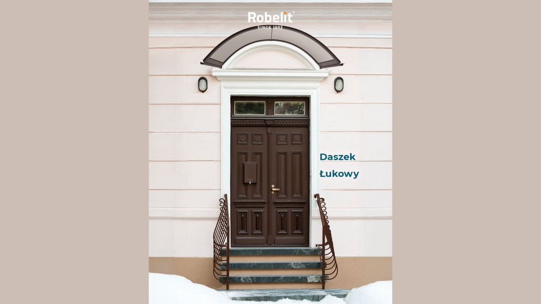 Lekkie zadaszenie STANDARD nad drzwi wejściowe, które chroni na lata