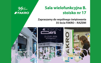 4 Design Days 2026: FAKRO na jubileuszowej 10. edycji