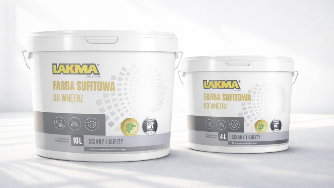 TOP SUFIT od LAKMA: Głęboko matowa farba sufitowa, która zmienia każde pomieszczenie