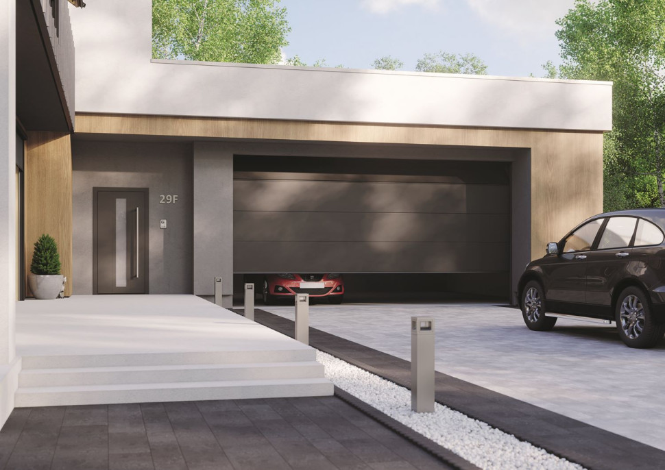 brama do garażu na dwa samochody