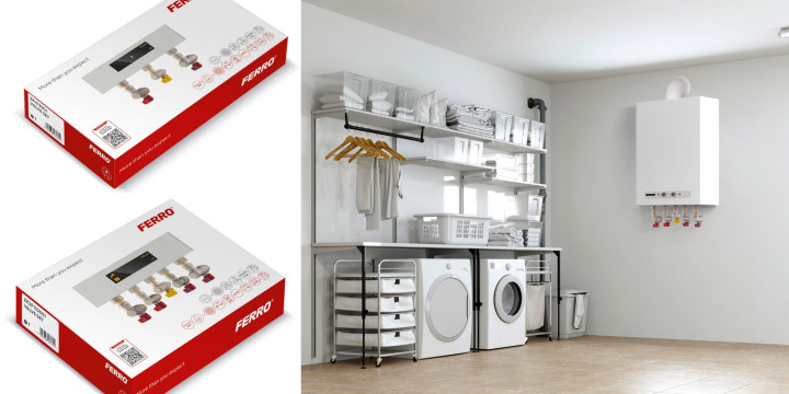 Instalacja kotła gazowego jeszcze prostsza: gotowe zestawy zaworów podkotłowych FERRO