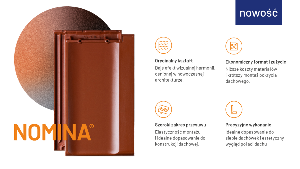 NOMINA - nowa dachówka ceramiczna marki swissporTON