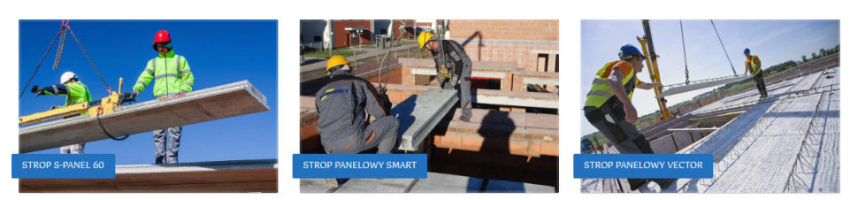 Różne rodzaje stropów