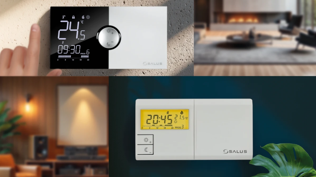 Klasyka na nowo: Nowe regulatory SALUS 091PRO i 091PRO RF - ten sam montaż, więcej możliwości