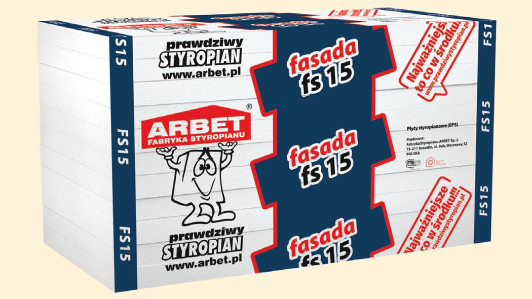 Płyty Fasada FS 15 - styropian elewacyjny EPS