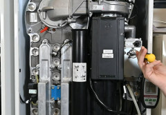 Nowa armatura gazowa Resideo w kotłach AMC Pro 135 i 160 kW - pomiary, przezbrojenie i regulacja