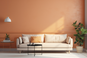 Biel i morela: Harmonijny duet, który rozświetla i ociepla wnętrza