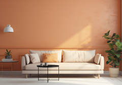 Biel i morela: Harmonijny duet, który rozświetla i ociepla wnętrza