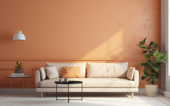 Biel i morela: Harmonijny duet, który rozświetla i ociepla wnętrza