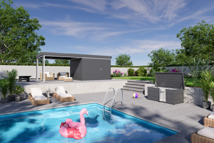 Hörmann pokaże domki ogrodowe Juno na Warsaw Garden Expo 2026. Na żywo zobaczysz też nowe zadaszenie boczne